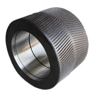 Отклоняющая оболочка ролика с канавками